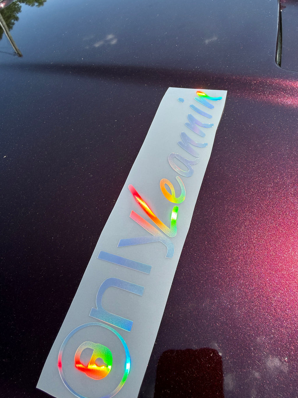 11x2 silver holographic