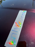 11x2 silver holographic