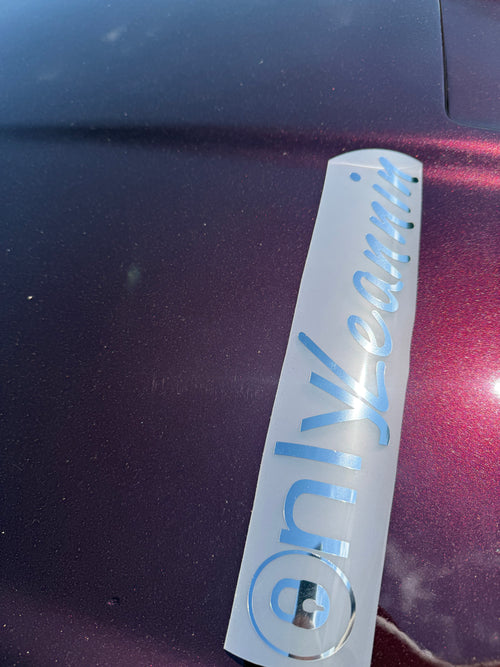 11x2 chrome decal