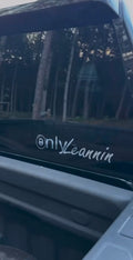 11x2 chrome decal
